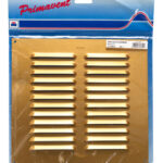**PS Vent louvre 9"x 9" - brass anodised