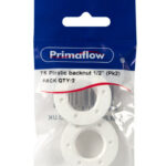 (1 = PK 2) PS TS Plastic backnut 1/2"