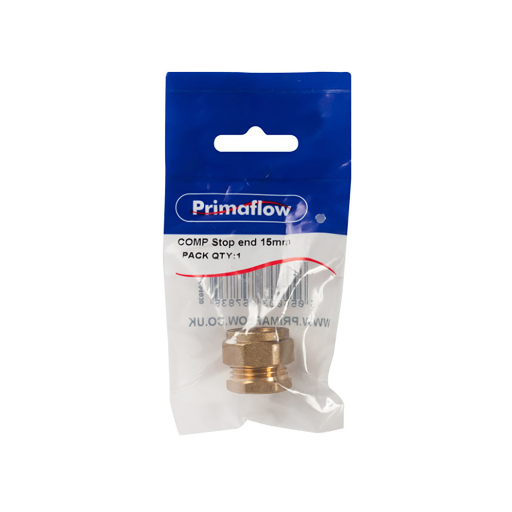 Product image for SKU 90096271 (1 = PK 4) PrimaPack Pressfit Stop End 15mm - Image 1