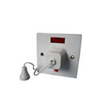 PrimaPack 45A double pole ceiling pull switch/neon