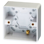 PrimaPack Plastic pattress box - single 16mm