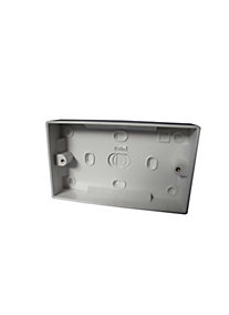 Product image for SKU 90100039 PrimaPack Plastic pattress box - double 25mm - Image 1