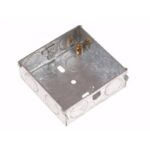 PrimaPack Galvanised metal box - single 25mm