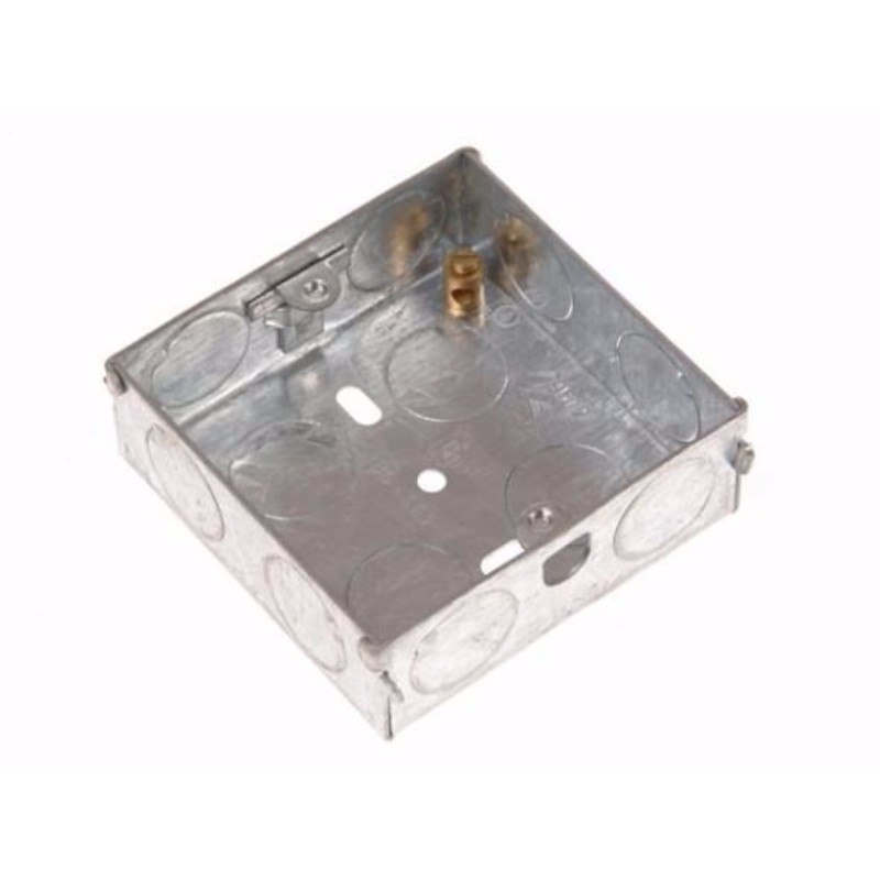 Product image for SKU 90100043 PrimaPack Galvanised metal box - single 25mm - Image 1