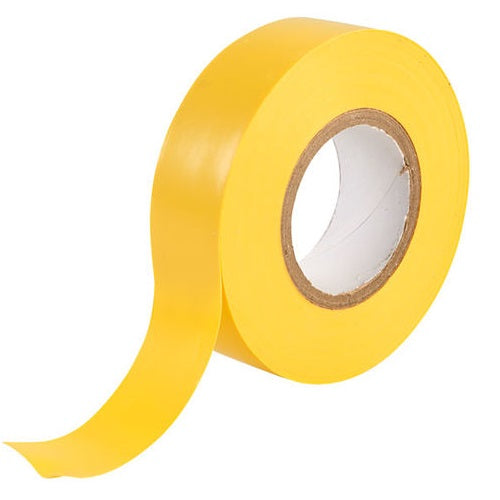 Product image for SKU 90100097 PrimaPack PVC insulation tape 19mm x 33m yellow - Image 1