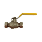 PrimaPack Yellow Lever Ball Valve PN25 15mm CxC