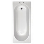 Cullin 1500x700mm Single Ended Plain Bath 2 Taphole White