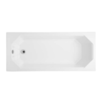 Cullin 1600x700mm Single Ended Plain Bath 2 Taphole White