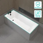 Cullin 1700x700mm Single Ended Plain Bath 2 Taphole White