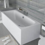 Cullin 1800x800mm Double Ended Plain Bath No Taphole White