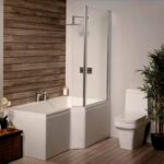 Cullin 1675x850x750mm P-Shaped Bath Right Hand No Taphole White