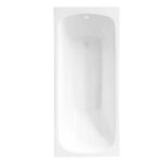 Tulla 1675x700mm(5mm) Single Ended TG AS Bath 2 Taphole White