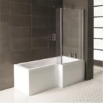 Tulla 1700mm L-Shaped Bath Front Panel White