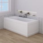 Instinct Waterproof 700mm End Panel & Plinth White