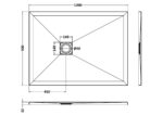 Nuie Rectangular Shower Tray 1200 x 900mm - Image 3