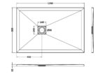 Rectangular Shower Tray 1200 x 800mm - Image 3