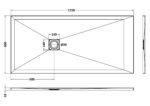 Rectangular Shower Tray 1700 x 800mm - Image 3