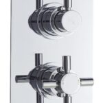 Twin Thermostatic Shower Valve With Diverter