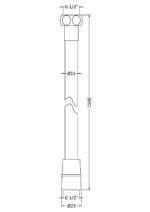 Smooth Silver Shower Flex - Image 2