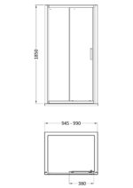 Pacific 1000mm Single Sliding Door - Image 2
