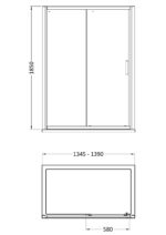 Pacific 1400mm Single Sliding Door - Image 2