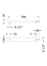 Hudson Reed Wall-Mounted Arm - Image 2
