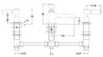 Hudson Reed Topaz 3 Tap Hole Basin Mixer - Image 2