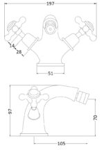 Hudson Reed Topaz Bidet Tap - Image 2