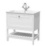 800mm Floor Standing Drawer & Stone Basin 1TH