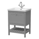600mm Floor Standing Vanity & Basin 1TH