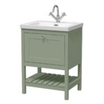 600mm Floor Standing Vanity & Basin 1TH