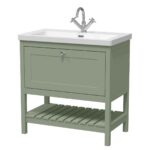 800mm Floor Standing Vanity & Basin 1TH
