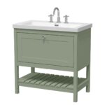 800mm Floor Standing Vanity & Basin 3TH