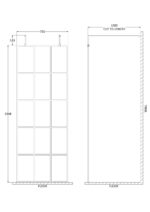 760mm Frame Screen with Arms and Feet - Image 2