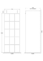 800mm Frame Screen with Arms and Feet - Image 2