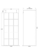 900mm Frame Screen with Arms and Feet - Image 2