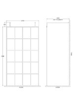 1100mm Frame Screen with Arms and Feet - Image 2