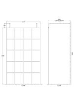 1200mm Frame Screen with Arms and Feet - Image 2