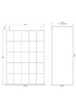 1400mm Frame Screen with Arms and Feet - Image 2