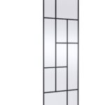 700mm Abstract Frame Wetroom Screen with Support Bars
