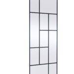 800mm Abstract Frame Wetroom Screen with Support Bars