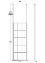 700mm Frame Screen With Ceiling Posts - Image 2