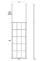 760mm Frame Screen With Ceiling Posts - Image 2