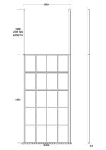 1000mm Frame Screen With Ceiling Posts - Image 2