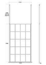 1100mm Frame Screen With Ceiling Posts - Image 2