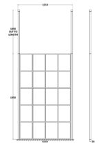 1200mm Frame Screen With Ceiling Posts - Image 2