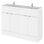 1200mm Vanity Unit & Double Ceramic Basin