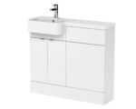 Hudson Reed Fusion 1000mm Combination Unit & Left Hand Semi Recessed Basin