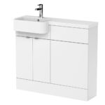 1000mm Combination Unit & Left Hand Semi Recessed Basin