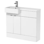 1000mm Combination Unit & Left Hand Semi Recessed Basin